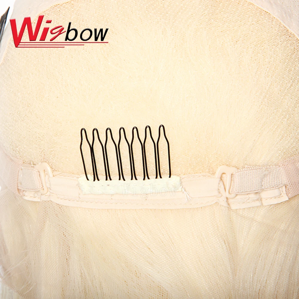 Wigbow OneCut волосы Remy перуанские прямые полноразмерные парики из человеческих волос