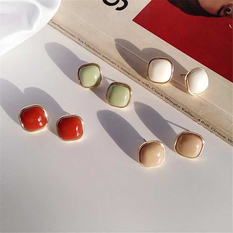 

Женские акриловые серьги-гвоздики, в стиле ретро