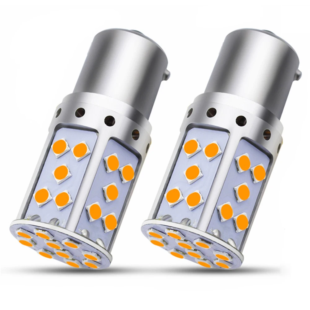 

BAU15S 7507 PY21W 1156PY LED Bulbs For Car Turn Signal Light 2Pcs Canbus Amber