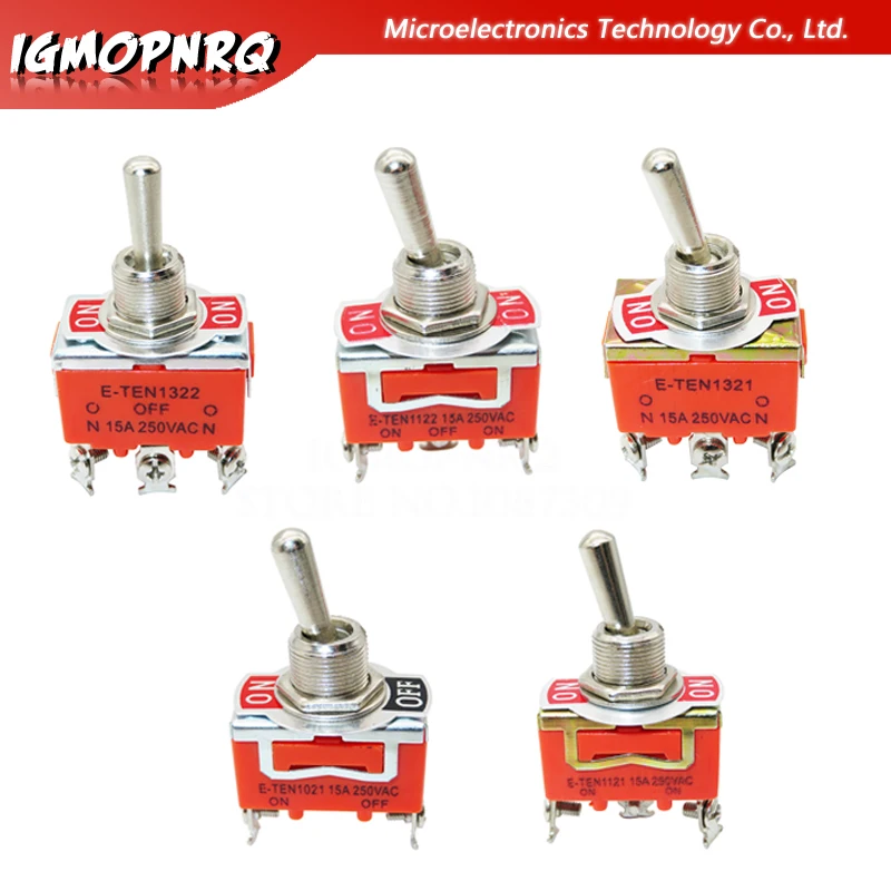 1PCSToggle переключатель E-TEN1021 1121 1122 1221 1321 1322 15A 250VAC