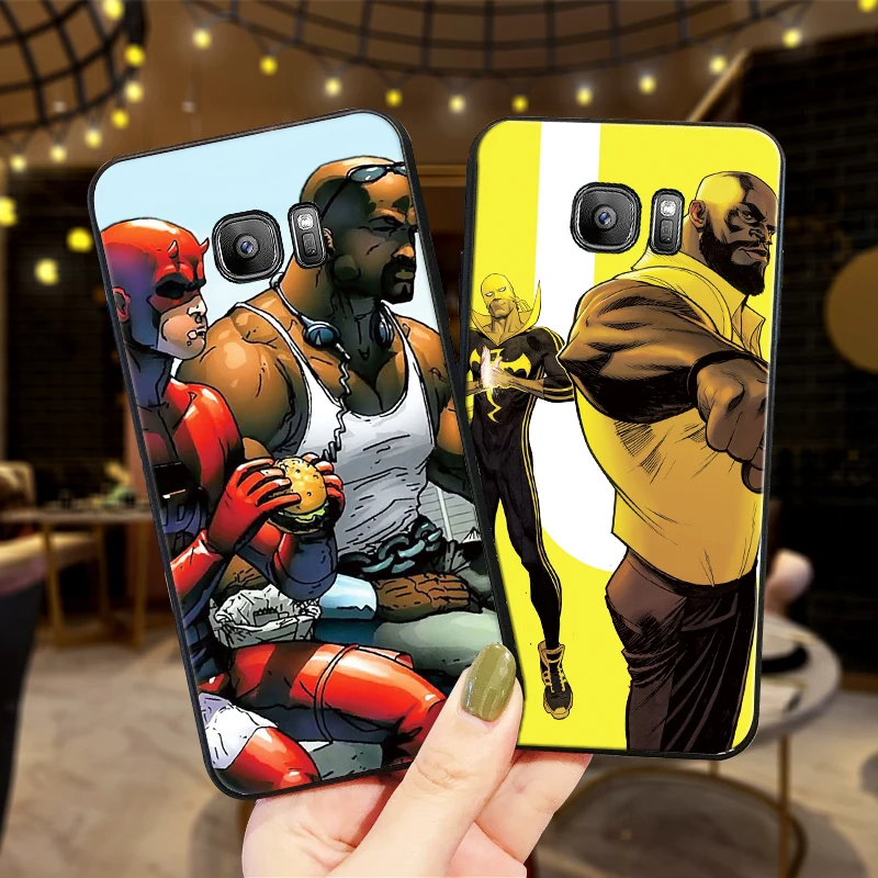 Мягкий силиконовый чехол Marvel's Luke cage для телефона Samsung Galaxy S6 S8 Edge S7 S9 Plus S10 S10E Note 9 8