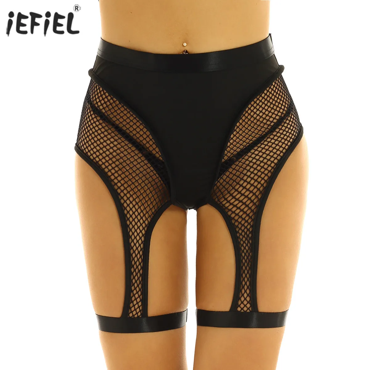 Прозрачные сетчатые Женские шорты модные Клубные дышащие с высокой талией