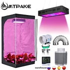 Светодиодная лампа для выращивания светильник костюм с 600W 900W 1200W ВегBLOOM светодиодный светильник 46 дюймовый вентилятор фильтра с активированным углем набор в переменного тока, 50-150 см расти палатку
