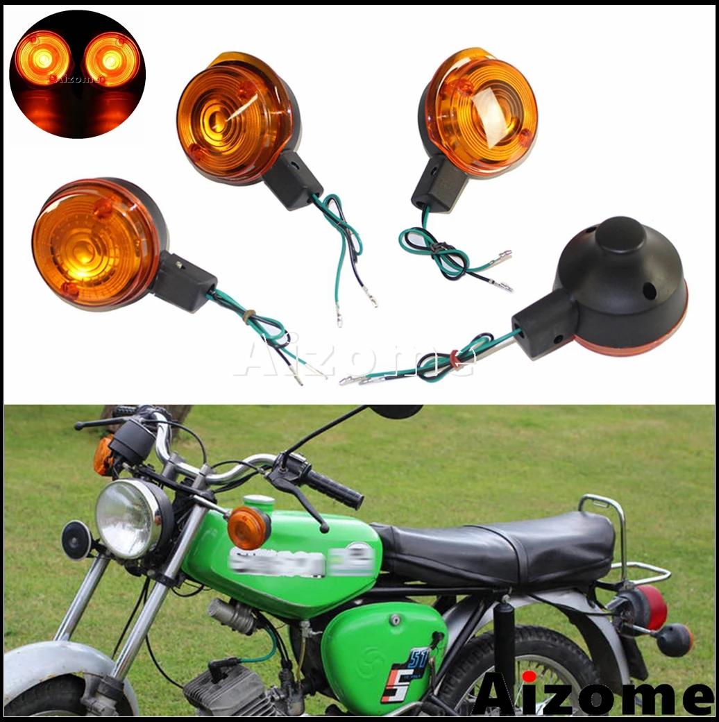 Передний и задний 12 В сигнал поворота мотоцикла Янтарный указатель сигнальная