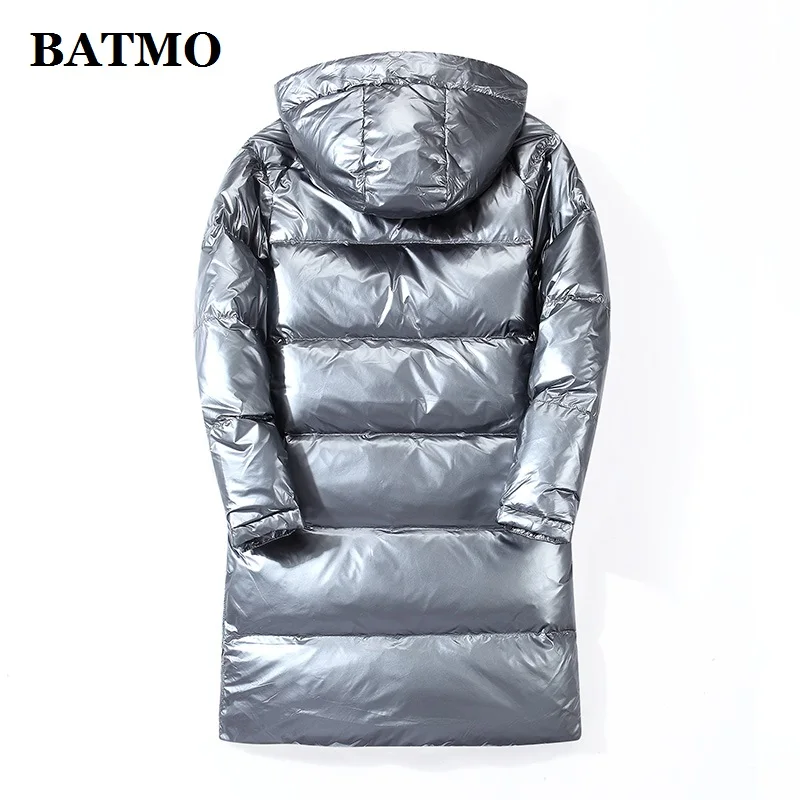 BATMO 2020 Новое поступление зима 80% белый утиный пух куртки с капюшоном для мужчин