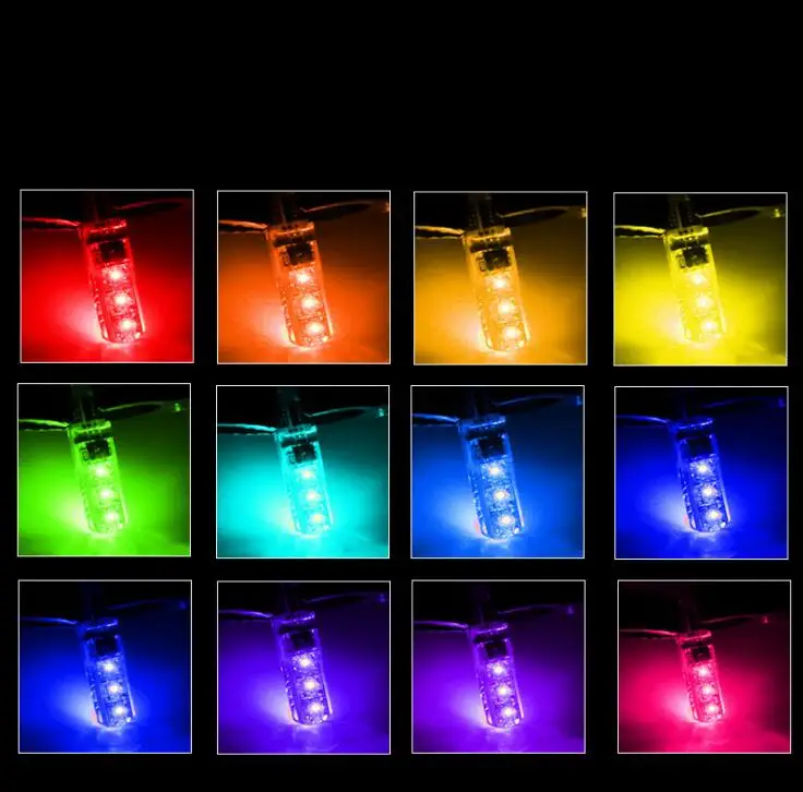 2 шт. Автомобильный интерьер RGB светодиодный автомобильный купол атмосферный