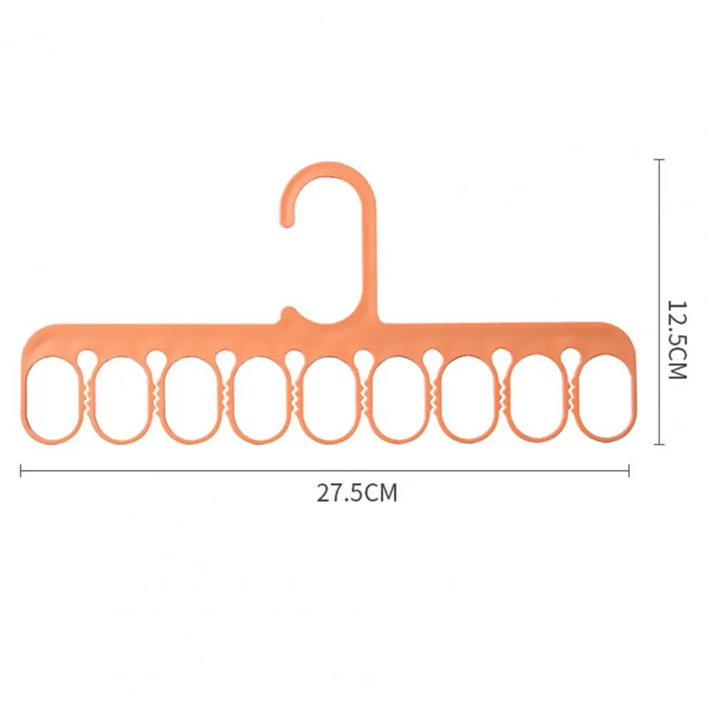 

5Pcs Clothes Hanger Multifunctional 9 Holes PP Strong Bearing Clothes Storage Rack Holder for Home