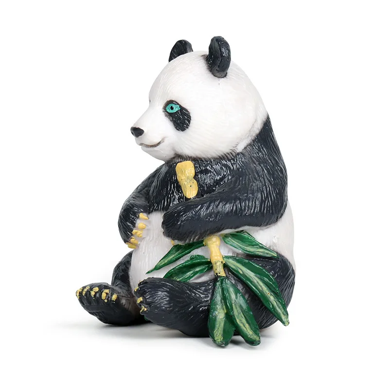 

7.5*7.5*10cm Simulation Static Children Cognitive Toy Solid New Product Panda Wild Animal Model Scene Decoration