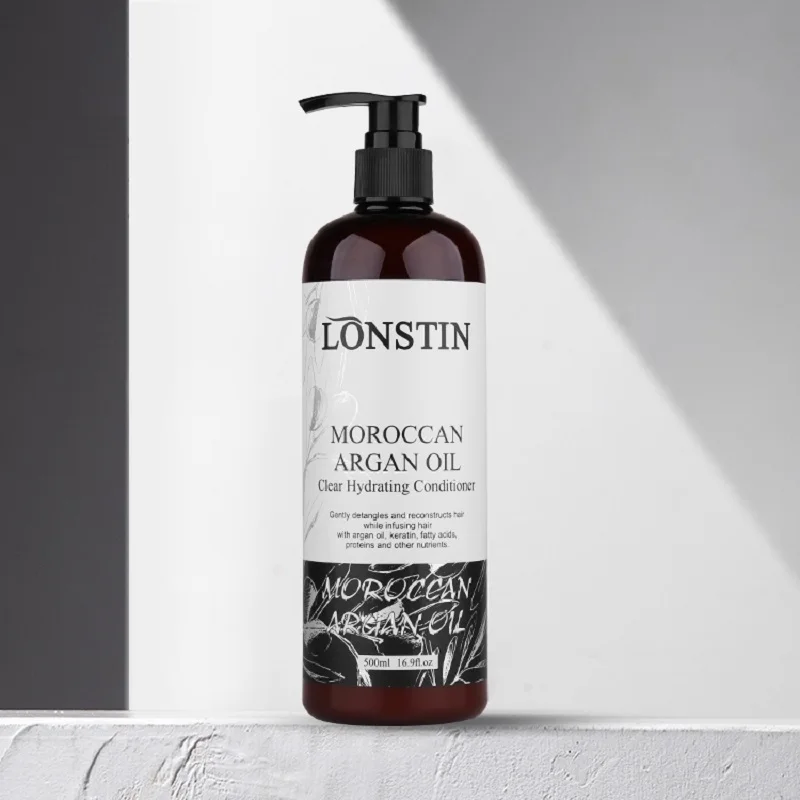 Восстанавливающий кондиционер для сухих волос Lonstin с аргановым маслом 500 мл