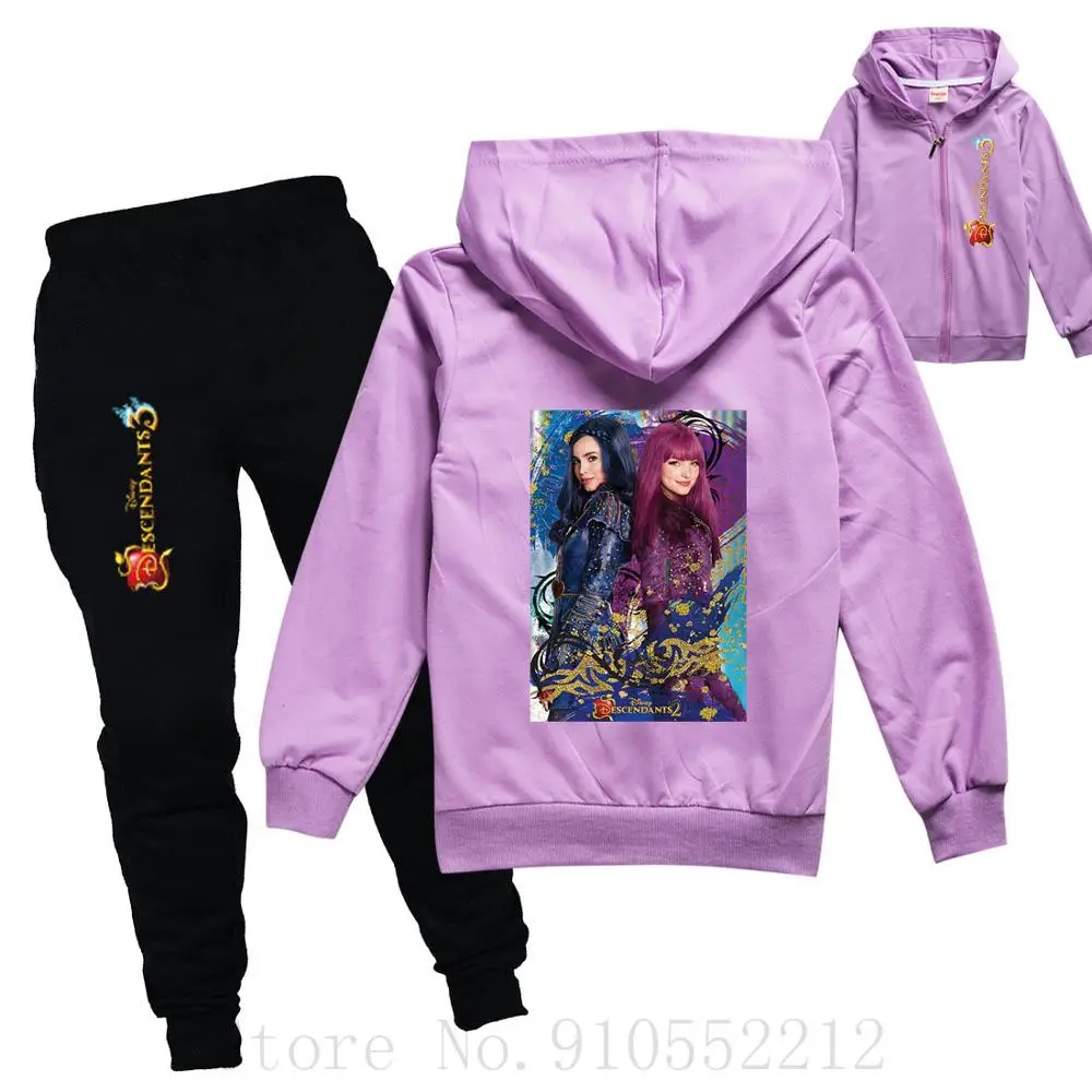 Детская одежда с мультяшным принтом куртка и брюки Спортивный Повседневный