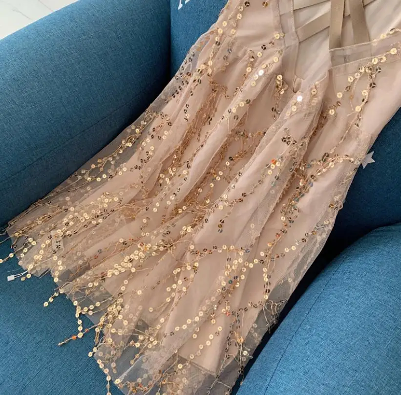 Розничная продажа 2020 летние детские платья с блестками и кисточками милая