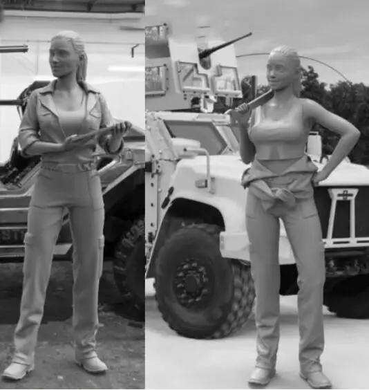 Модель 1/35 из смолы набор для строительства фигурка женщины ремонтник|Наборы