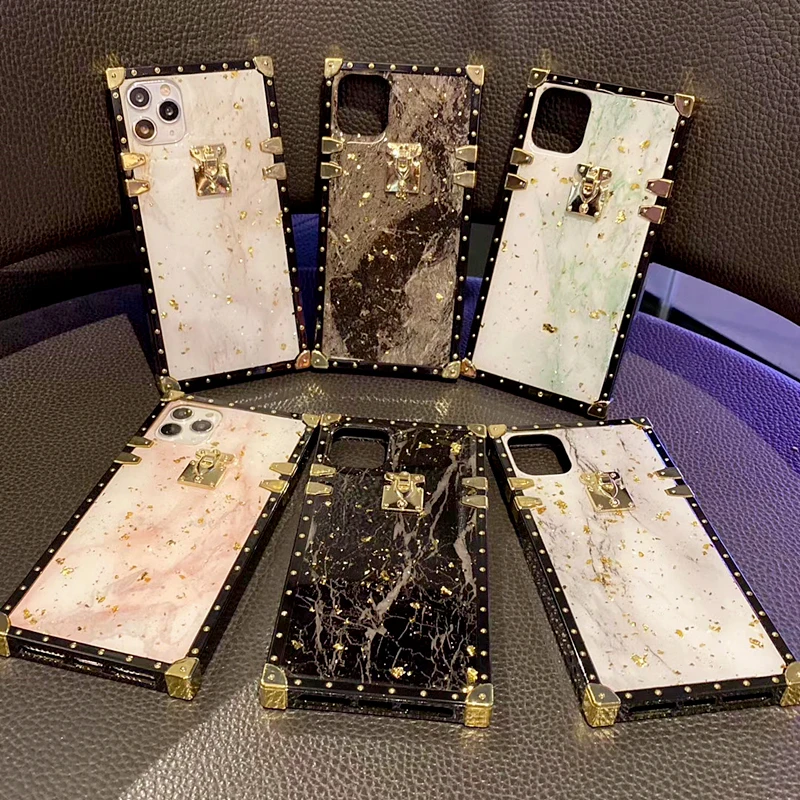 For Samsung Galaxy S21 Note 20 Ultra 10 S20 Plus S10 S9 A12 A32 A52 A72 A10 A50 A70 A51 A71 Marble Glitter Protection Phone Case