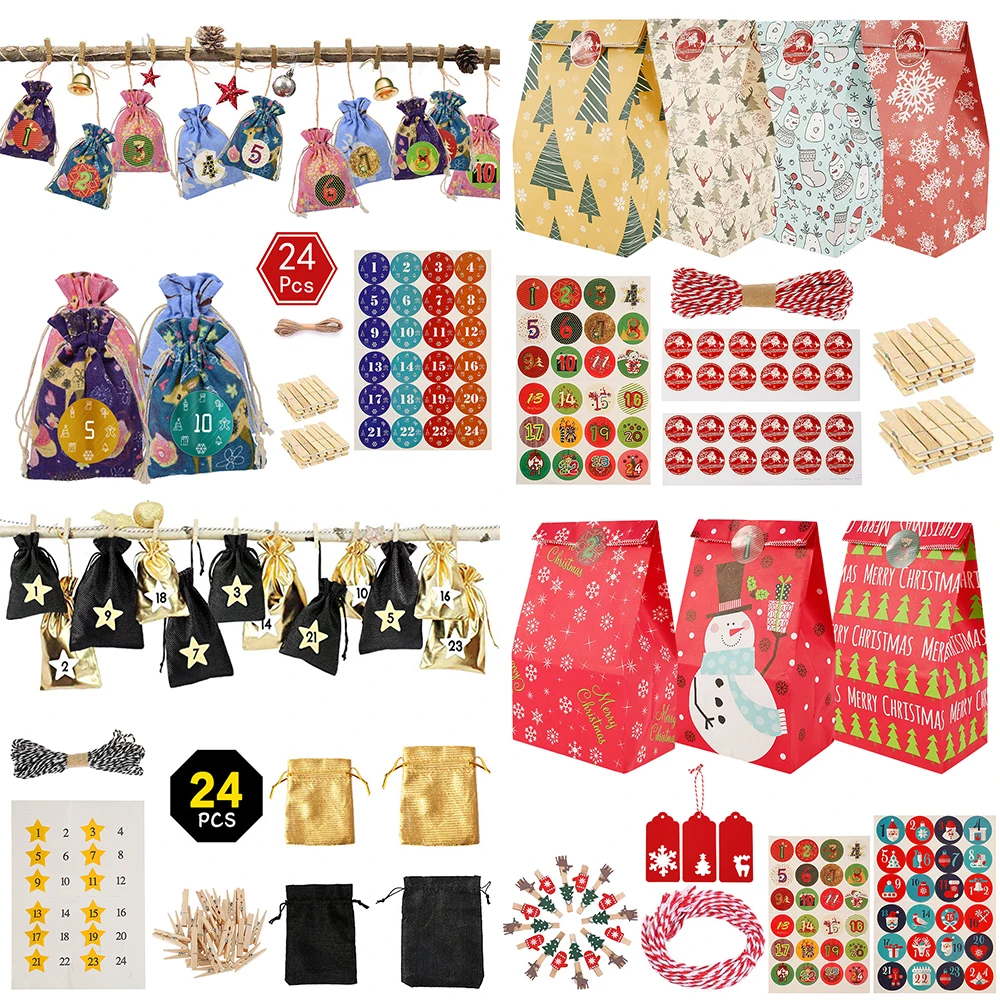 

24pcs Bags Candy Gift Bag Gifts Packaging Pouches Birthday Wedding Party Bakery Cookies Snack Biscuit Candy Popcorn Pouches