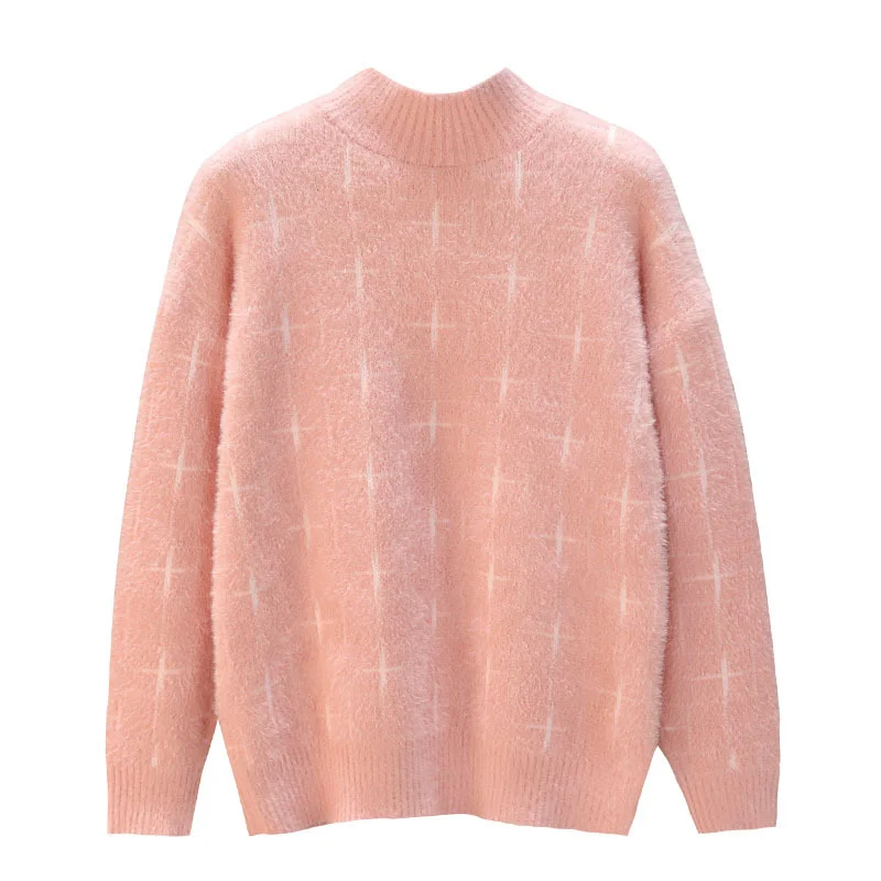 

Женский осенне-зимний свитер из норковой шерсти