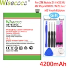WISECOCO 4200 мАч Li3829T44P6h806435 Батарея для ZTE Nubia Z11 NX531J телефон в наличии Высокое качество