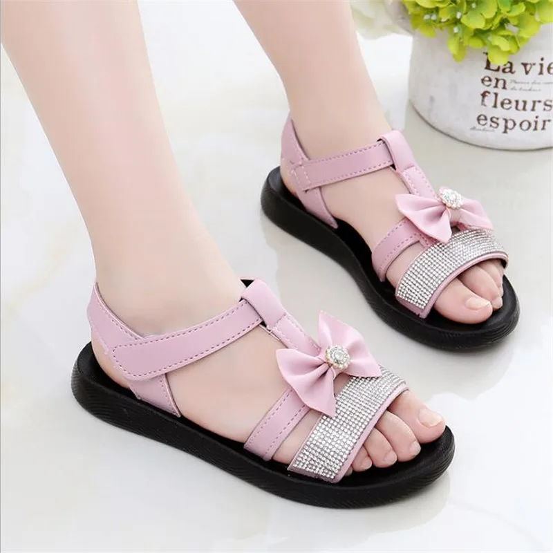 

Kids Girl Shoes Sandals Summer Children Sandals Fashion Bowknot Girls Flat Pricness Shoes Zapatos Verano Sandals For Girls