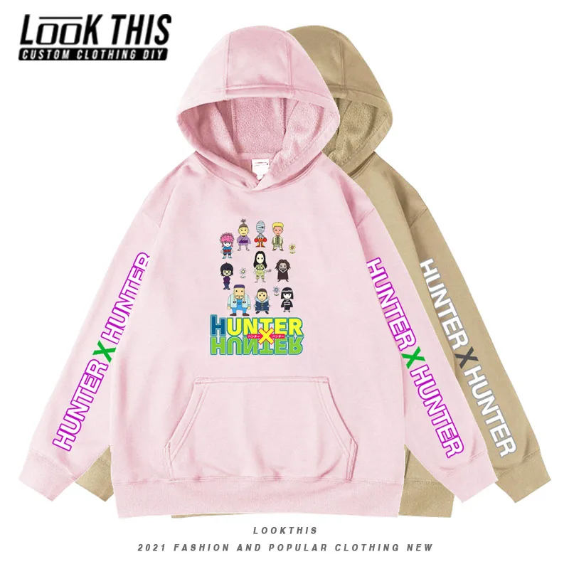 

HUNTERXHUNTER Harajuku Oversized Hoodie Killua Print Boy Streetwear Hoodies Pullover Tops Mens Male Cool Hoody Sweatshirt