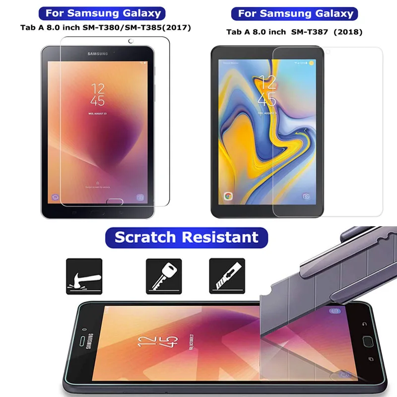 HD протектор экрана планшета для Samsung Galaxy Tab A 8 0 дюймов SM-T380 T385 T387 2018 2017