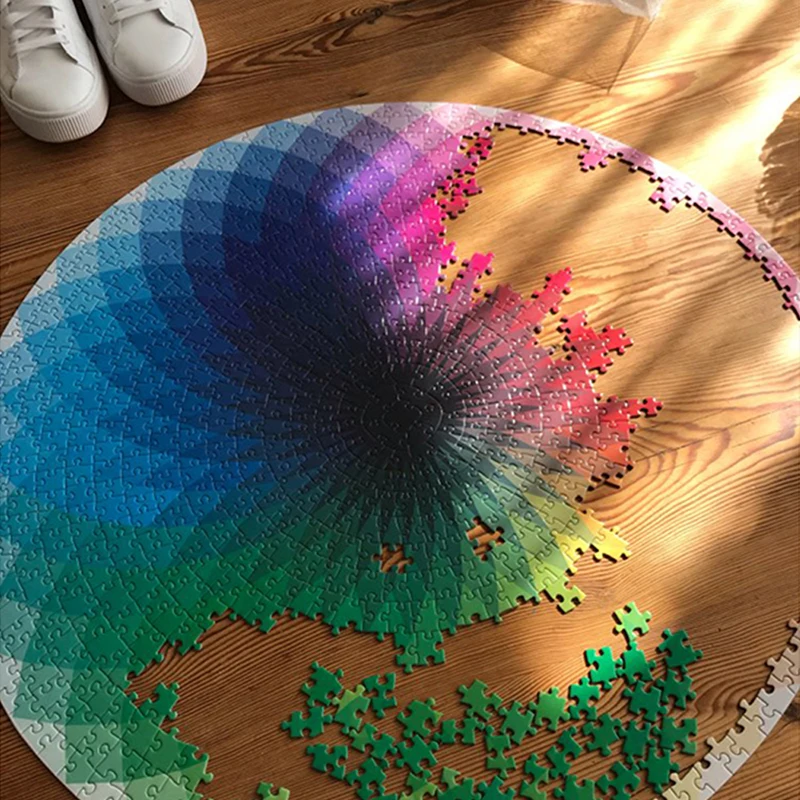 Красочная Радужная головоломка со знаками Зодиака 3D пазл 1000 шт. детские игрушки