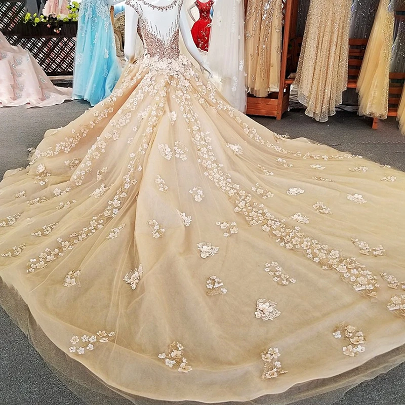 AIJINGYU 2021 Dresses Indian Gowns Transparent Ball Plus Size Bridals Sale Original Bridal Stores Muslim Evening Dress