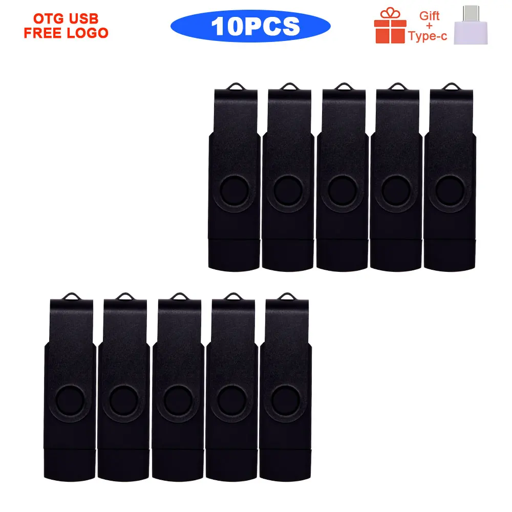 

10pcs/lot Personalize logo OTG USB Flash Drive 8gb 4gb pen drive 128GB cle usb2.0 stick 16GB 32GB 64GB Pen Drive For photography