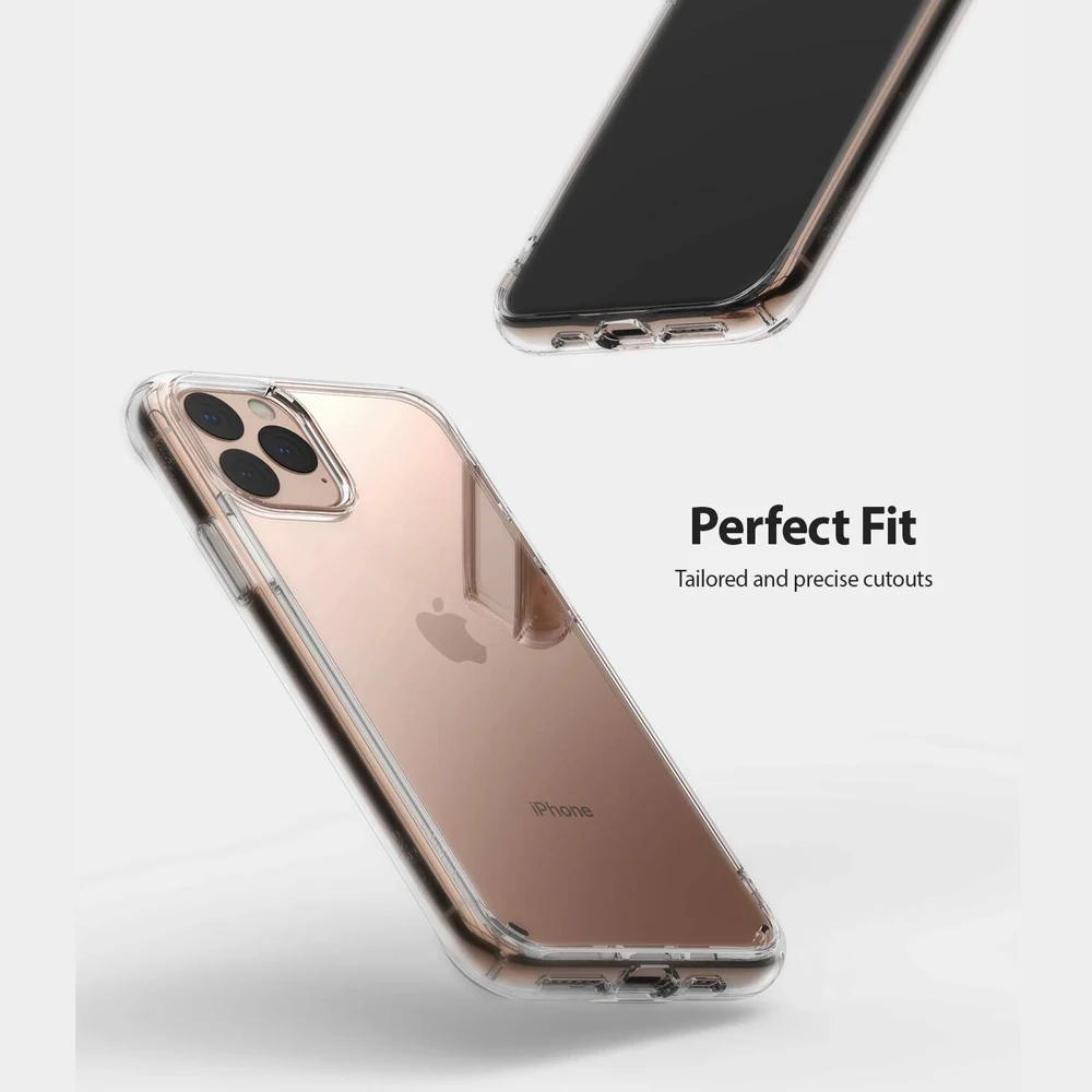Ringke чехол Fusion для iPhone 11 Pro Max, прозрачная задняя панель из поликарбоната и мягкая оправа из ТПУ, гибридный военный чехол для iPhone