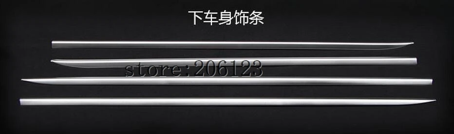 stainless steel Chrome body side moldings door decoration For VW Sharan 2013-2017 2012 | Автомобили и мотоциклы