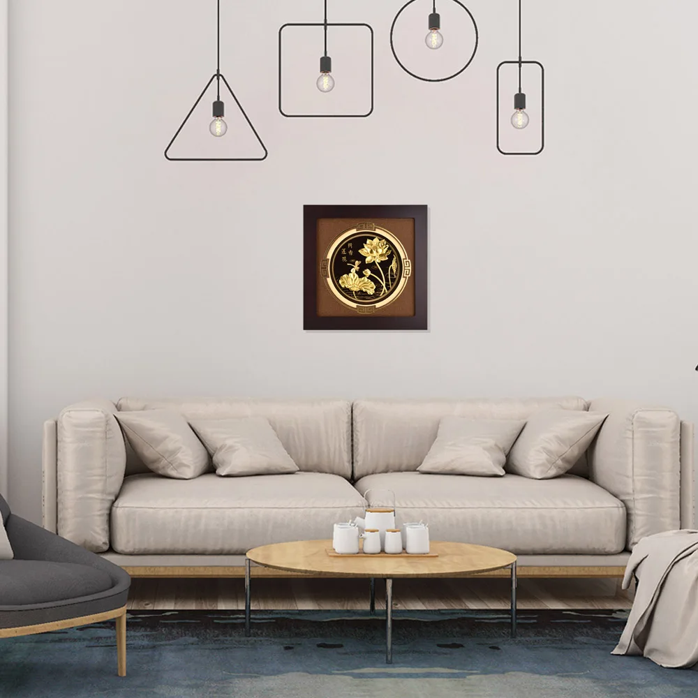 Картина в китайском стиле с рамкой объемное украшение для стен искусственными