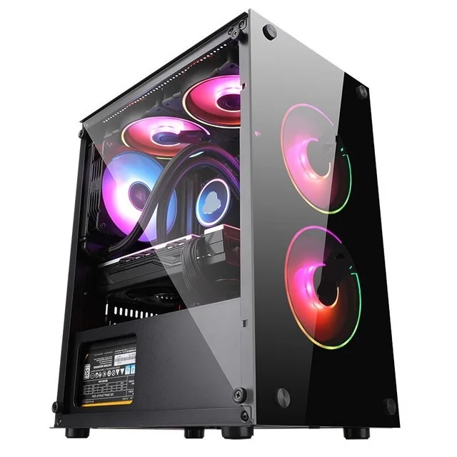 Professional manufacturer E5-2660 16GB 1TB HDD SSD GTX 060 6GB GPU personal system unit LED gaming pc desktop computer