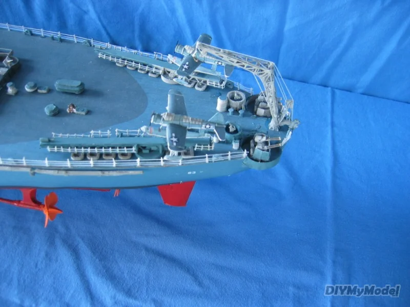 DIYMyModeI-rompecabezas DIY de USS missuri, maqueta de papel artesanal, hecho a mano juguete, regalo, utillaje de pel&iacute;cula-3