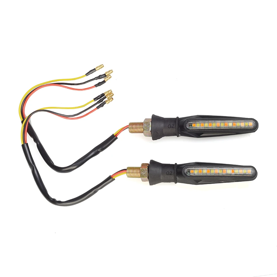 2X Универсальный 12 SMD чипов светодиодный указатель поворота мотоциклетный