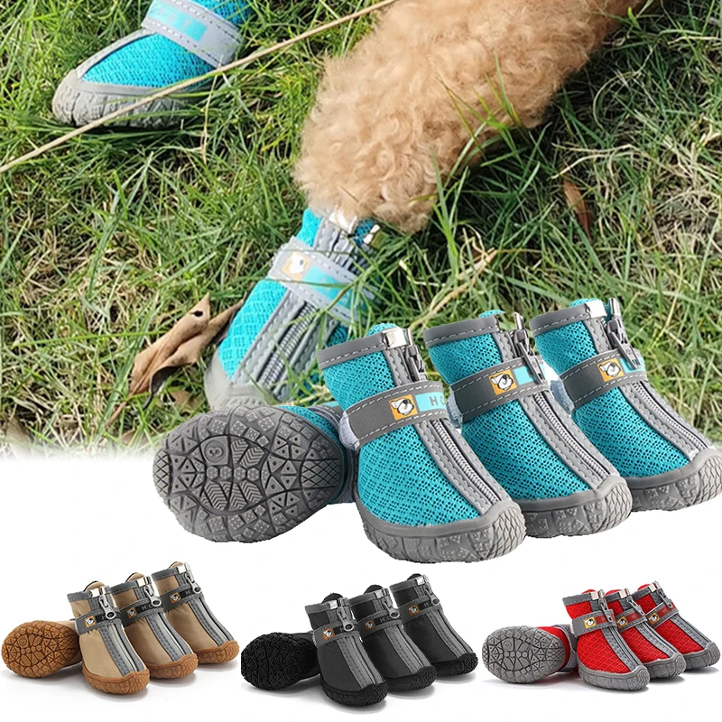 Waterproof Winter Pet Dog Shoes Non-slip Soles Thick Plush Protection Paw Pet Shoes Thick Warm Wear-resistant Обувь Для Собак