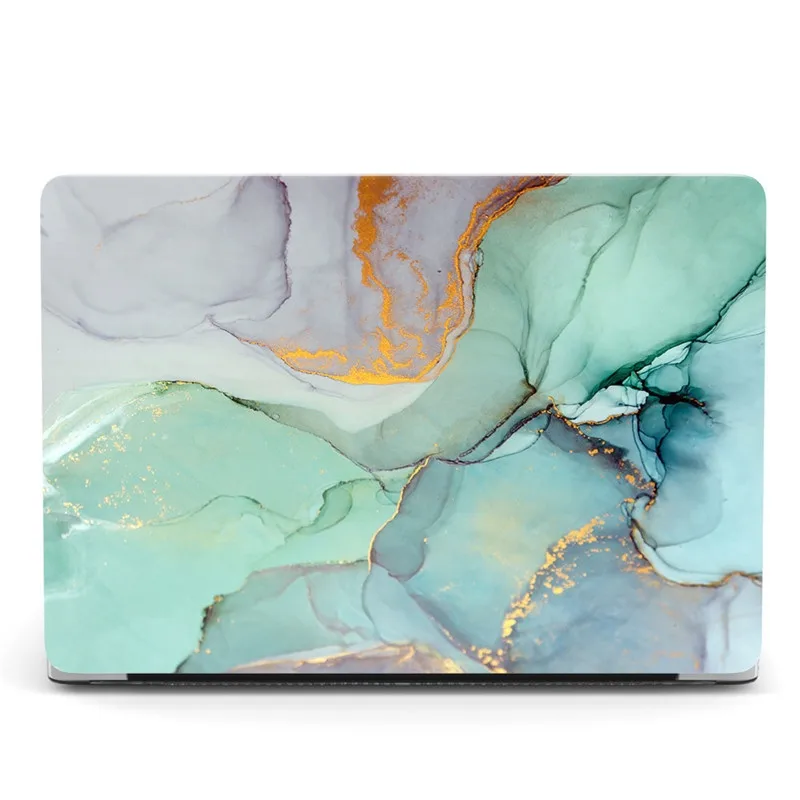 Чехол для Macbook Air Pro Retina Прозрачный матовый чехол с мраморным блеском 13 A1466 A1932 A2159