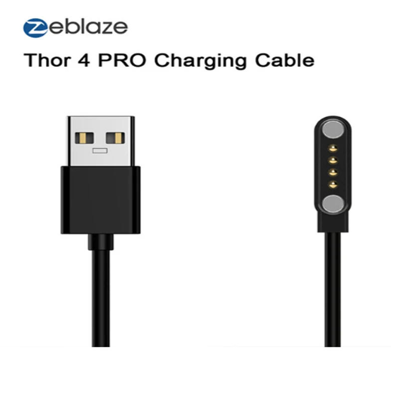 For Zeblaze 4pro Новинка, Магнитный зарядный кабель для Zeblaze Thor 4 Dual 4 Pro 4 Plus, Смарт-часы, аксессуары для смарт-часов, зарядное устройство - Цвет: For Zeblaze 4pro