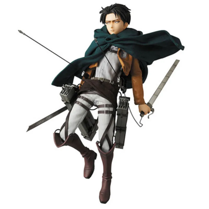 

2020 New Attack On Titan Levi Eren Cartoon Doll -Packed Japanese Figurine Action Figure For Kid Anime Collection PVC 28cm Box