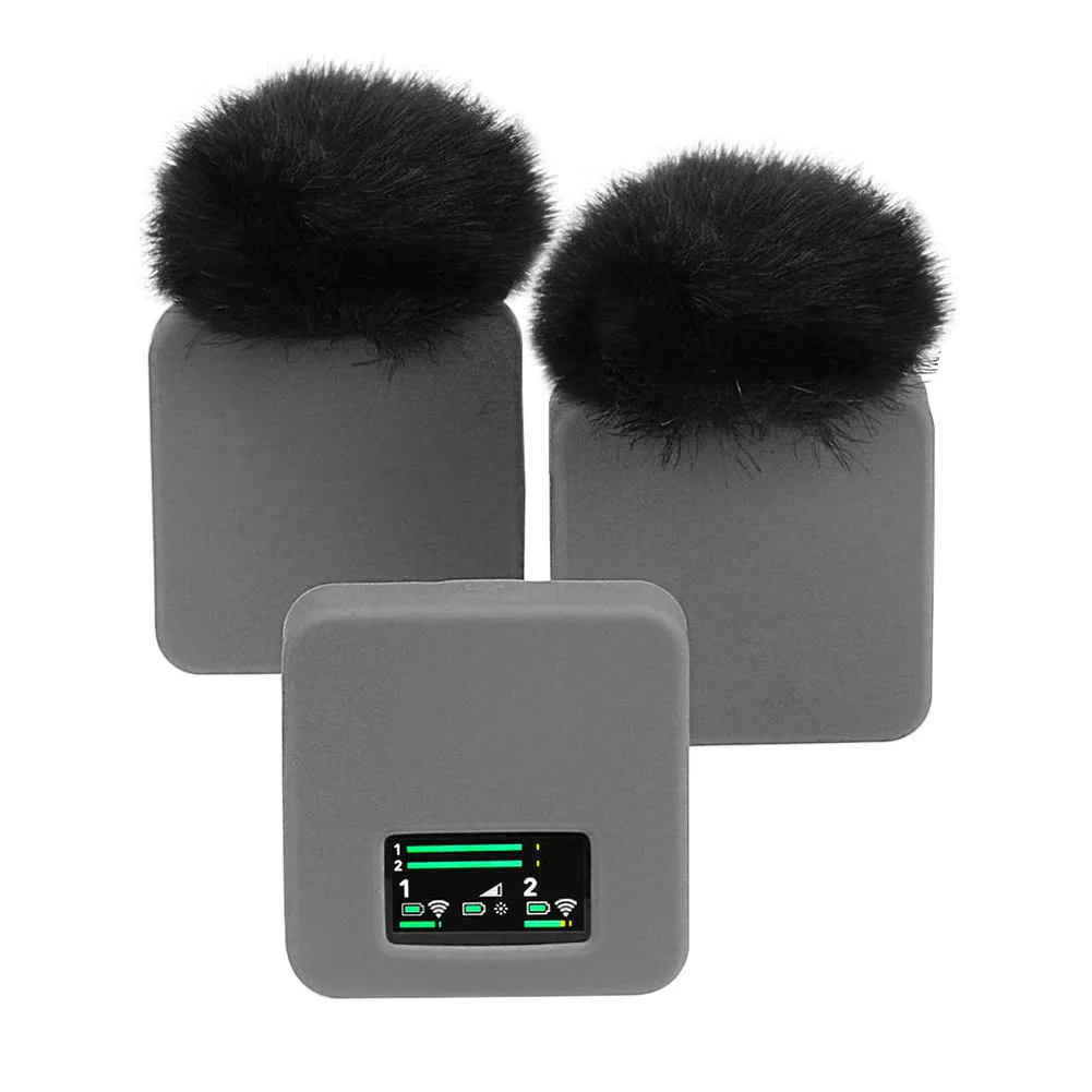 

3pcs/set Soft Silicone Microphone Protective Case for RODE Wireless Go II/RODE Wireless GO 2 Wireless Microphone System