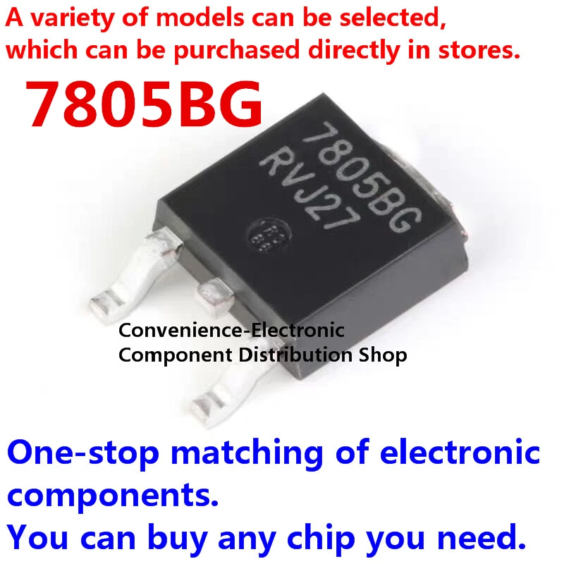 

10PCS/PACK 7805BG MC7805BDTRKG TO-252-2 5V/1A positive output linear regulator IC