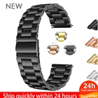 Ремешок для часов SAMSUNG Galaxy Watch 42, 46 мм, GEAR S3, Active2 Classic, из нержавеющей стали, 18 мм, 22 мм, 20 мм, 24 мм