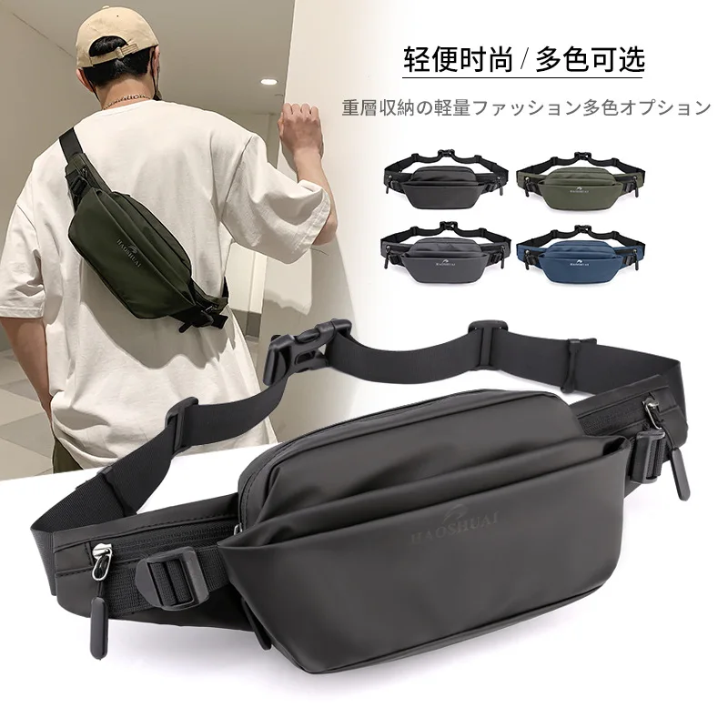 

New Men's Waist Bag Fanny Pack Men Bum Bag Chest Waterproof Crossbody Bag for Personal Running Shoulder Pures and Bags Casual