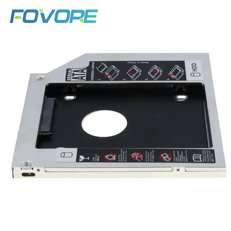 12 7 мм алюминиевый жесткий диск Bay Универсальный 2 5 2-й Ssd Hd SATA HDD Caddy адаптер для Cd Dvd |