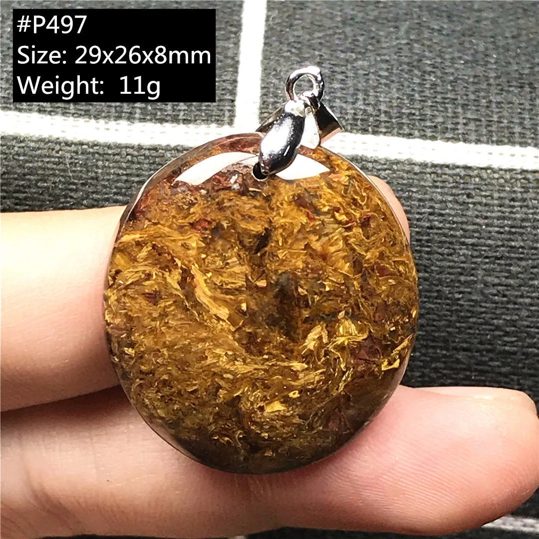 Натуральный желтый Pietersite кулон для женщин и мужчин исцеление повезло с