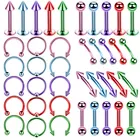 Набор ювелирных изделий для пирсинга тела из нержавеющей стали, 5 шт.