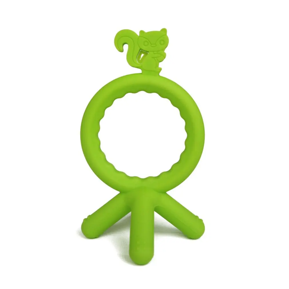 

Squirrel Teething For Child Natural Cooling Teething For Toddlers Child Food Grade Silicone Bite Child Molar Teether