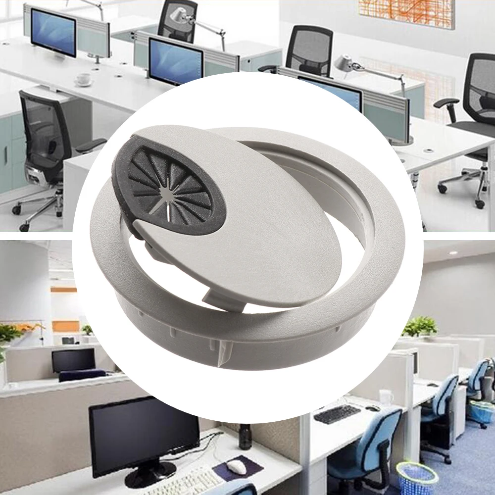 Практичная круглая пластиковая втулка для компьютерного стола крышки с