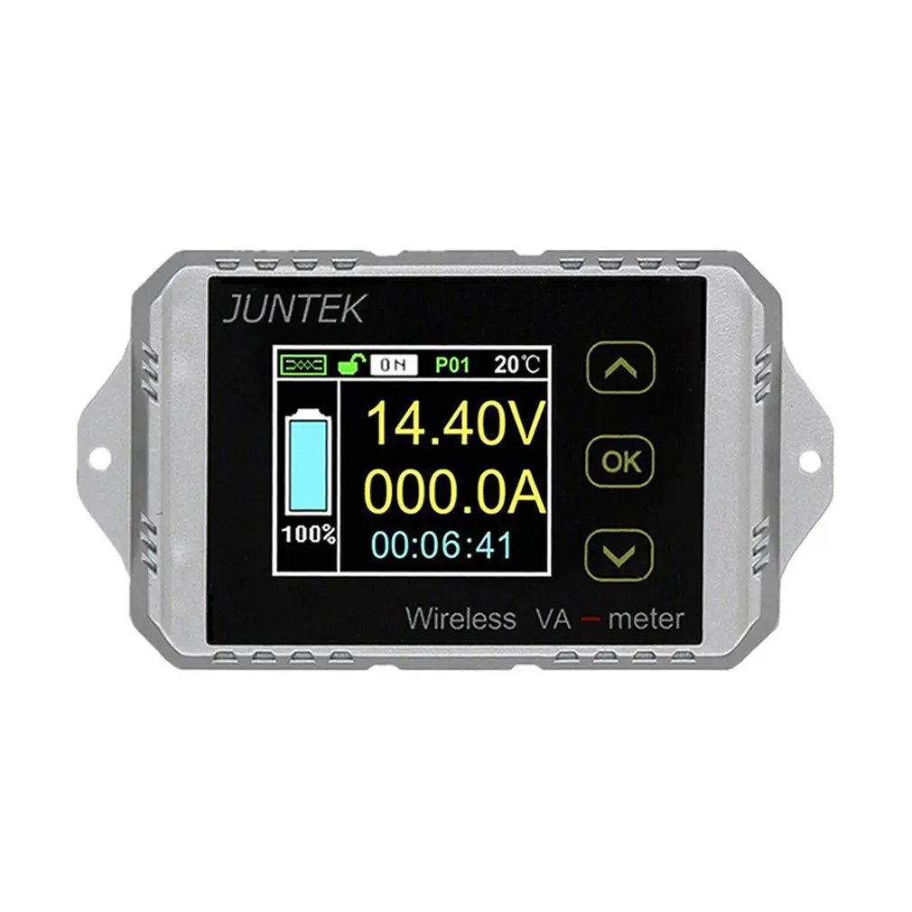 Ват1200 100 в 200A LCD Цифровой Беспроводной DC напряжение тока VA метр автомобильный