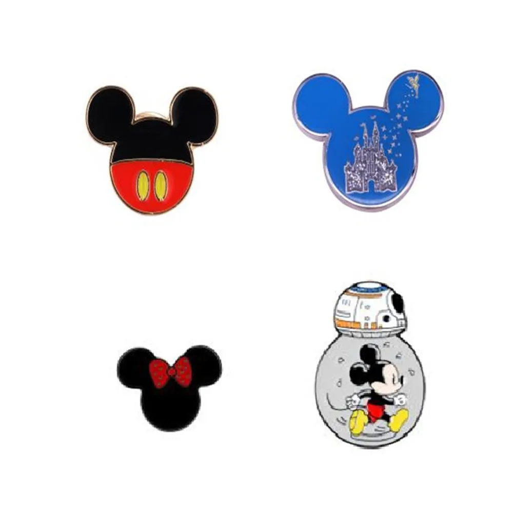 Disney Минни Мышь мультфильм Милая брошь значок на Микки металлические штифты аниме