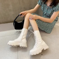 shoes womens sneakers summer 2021 platform new fashion thick sole low flock rome motorcycle boots cotton fabric basic solid rub