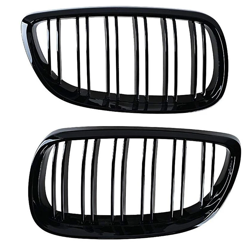 

2Pcs Front Bumper Kidney Twin Fins Sport Grill Grille for BMW E92 E93 M3 2006-2009 08-13 3-Series M3(E92/E93) 07-10 E92 2D Coupe