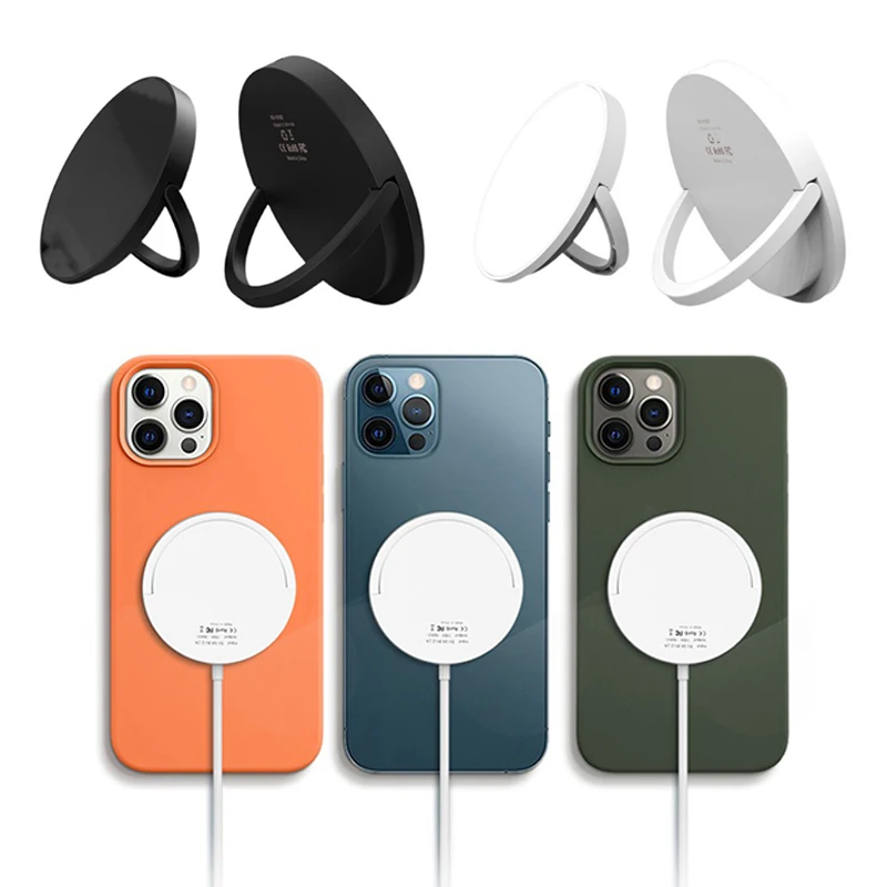 For iPhone 12 magsafe 15W Fast Wireless Charging Magnetic Mobile phone holder For apple 12pro max mini Magsafing PD Charger Dock